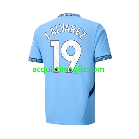 Divisa di Calcio Manchester City Julian Alvarez 19 Prima 2024/2025